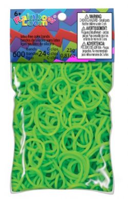 SACS D'ÉLASTIQUES À BRACELETS VERT POUR RAINBOW LOOM